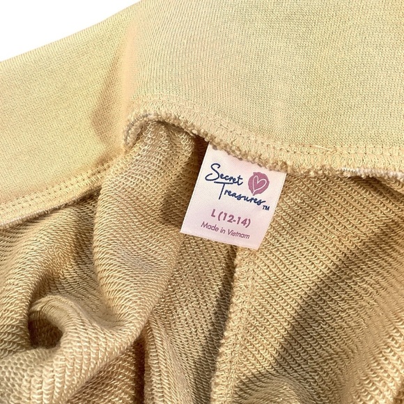 Secret Treasures Soft Mellow Yellow Sleep Lounge Pants Crop Pockets NEW Straight - Picture 5 of 11